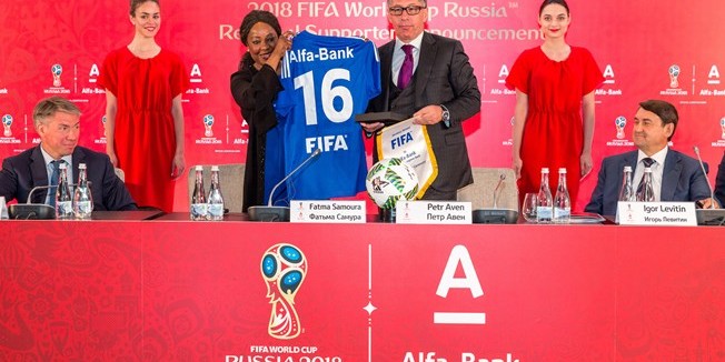 Fifa partners with Russia's Alfa-Bank to fill sponsorship exodist left by corruption scandal