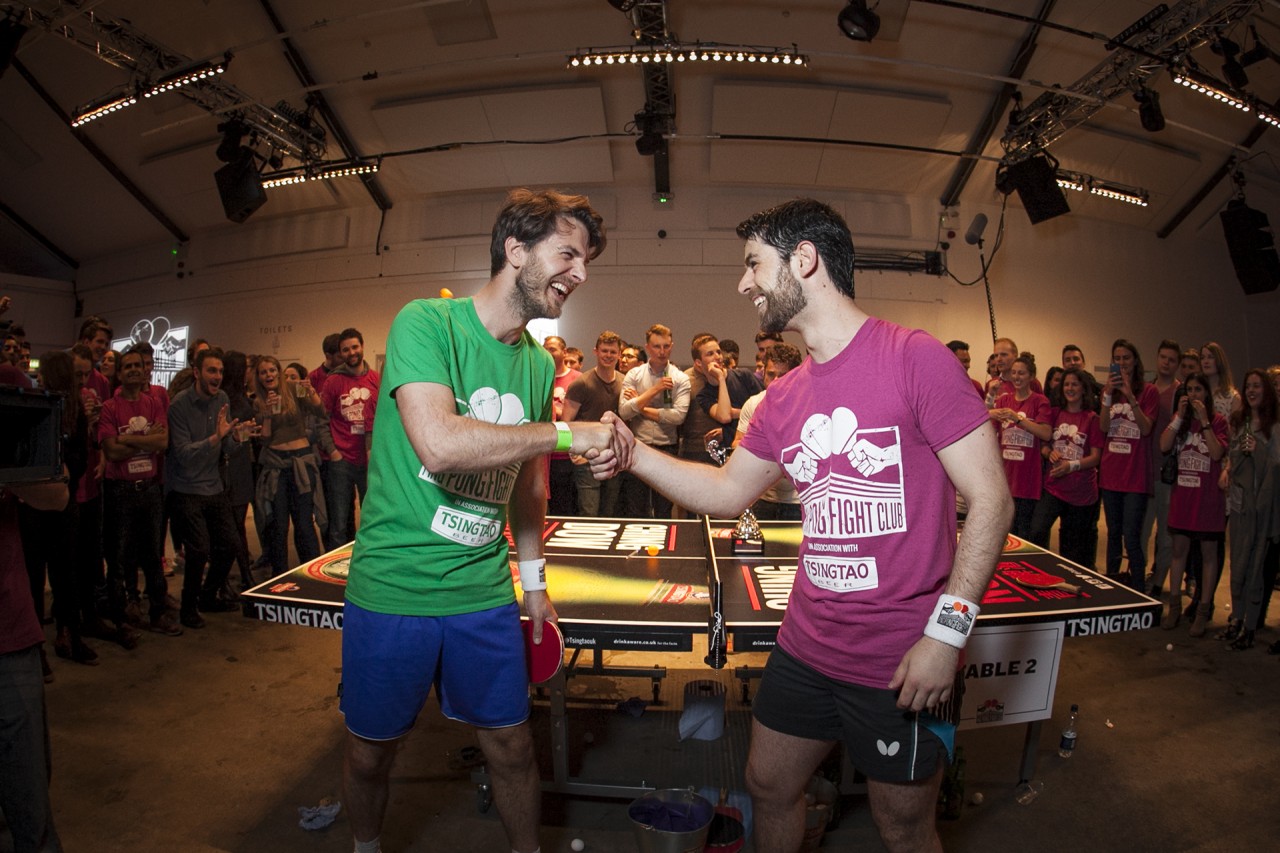 B2B networking events throughout the UK take it underground in ping-pong matches modeled after the film 'Fight Club'