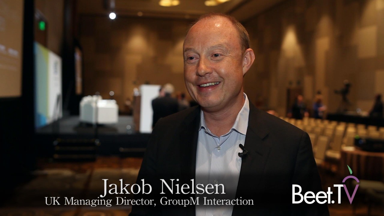 Creative agencies must be aware of potential clients' draw to addressible TV and stay nimble says GroupM UK MD Jakob Nielsen