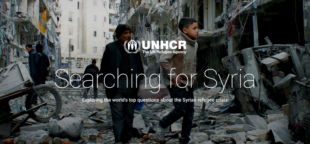 How the UN is tackling ‘compassion fatigue and fear’ in its data laden tie-up with Google, Searching for Syria
