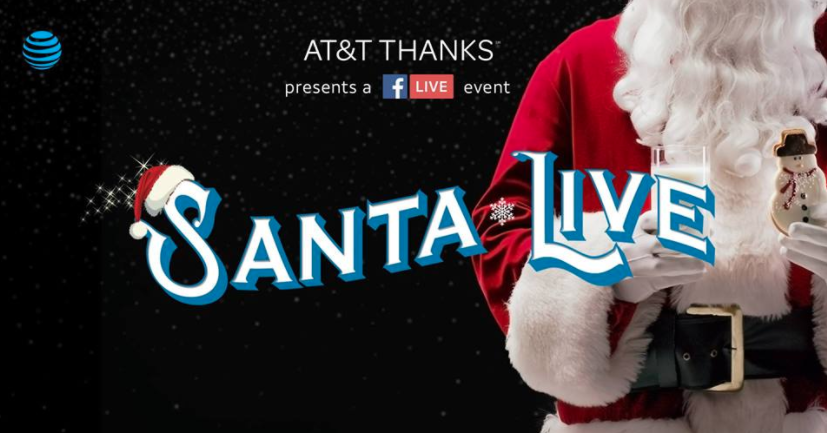 AT&amp;T and Possible enlist Santa to read names of “Nice List” kids on Facebook Live