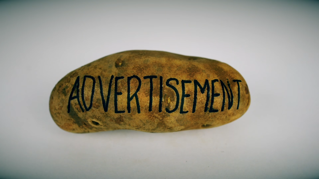 Cards Against Humanity mocks Super Bowl marketing culture with a potato marked ‘advertisement’