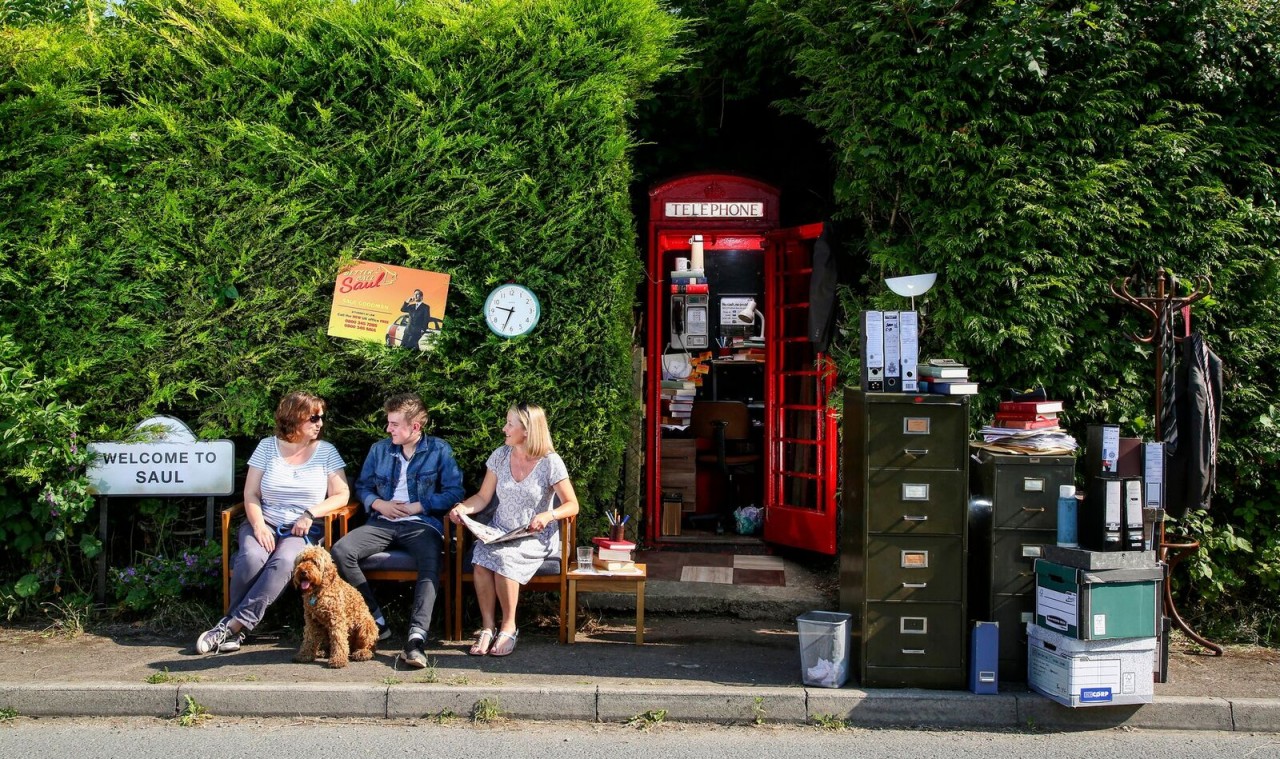 BT sets phone box legal office in the town of Saul to promote Better Call Saul