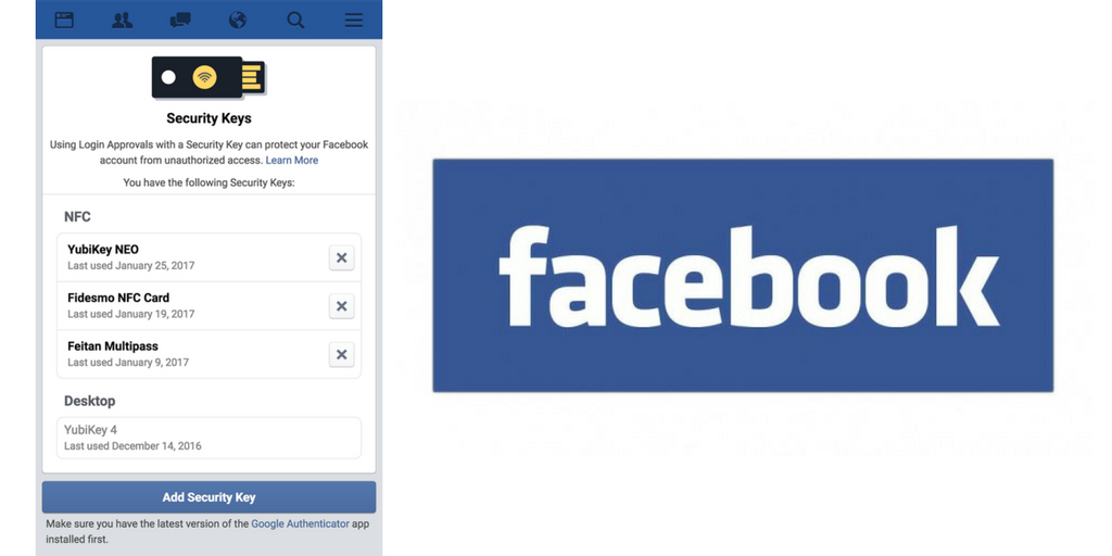 Facebook enables USB and NFC key account logins as it buffers up security