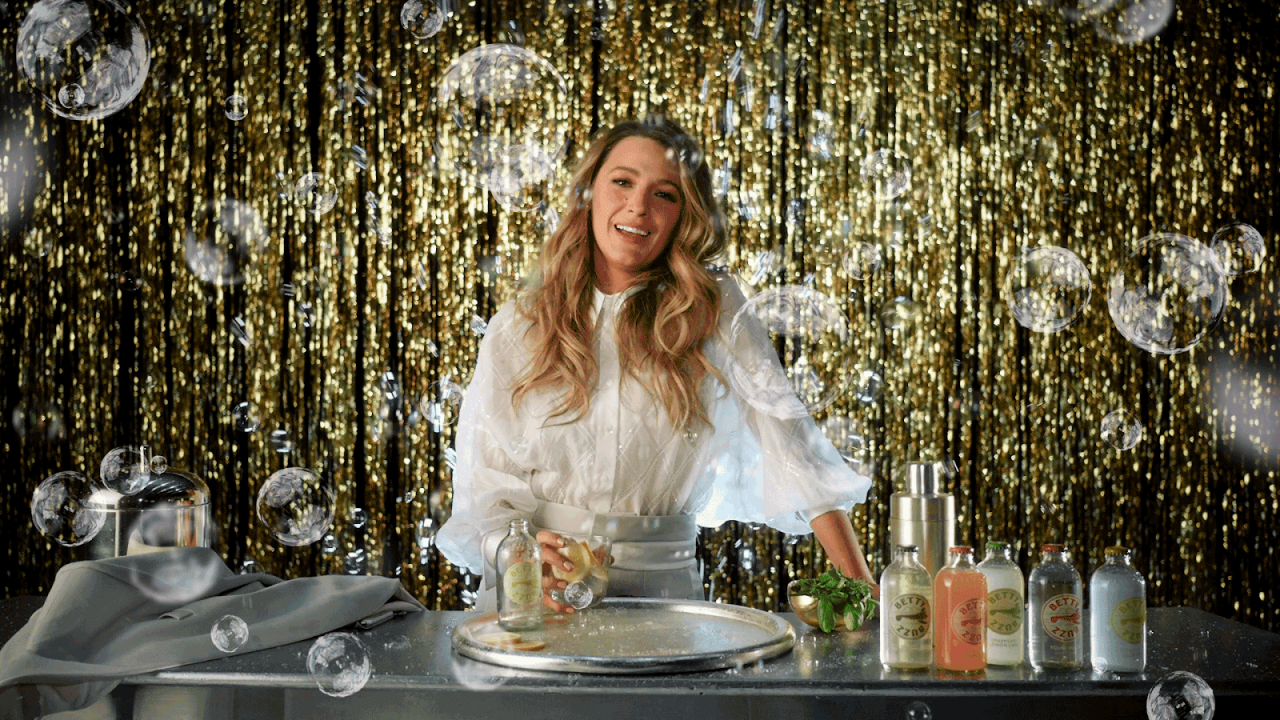 Blake Lively Gets Bubbly In First Ad For Non-alcoholic Sparkling Drink Betty Buzz - Vimarsana News