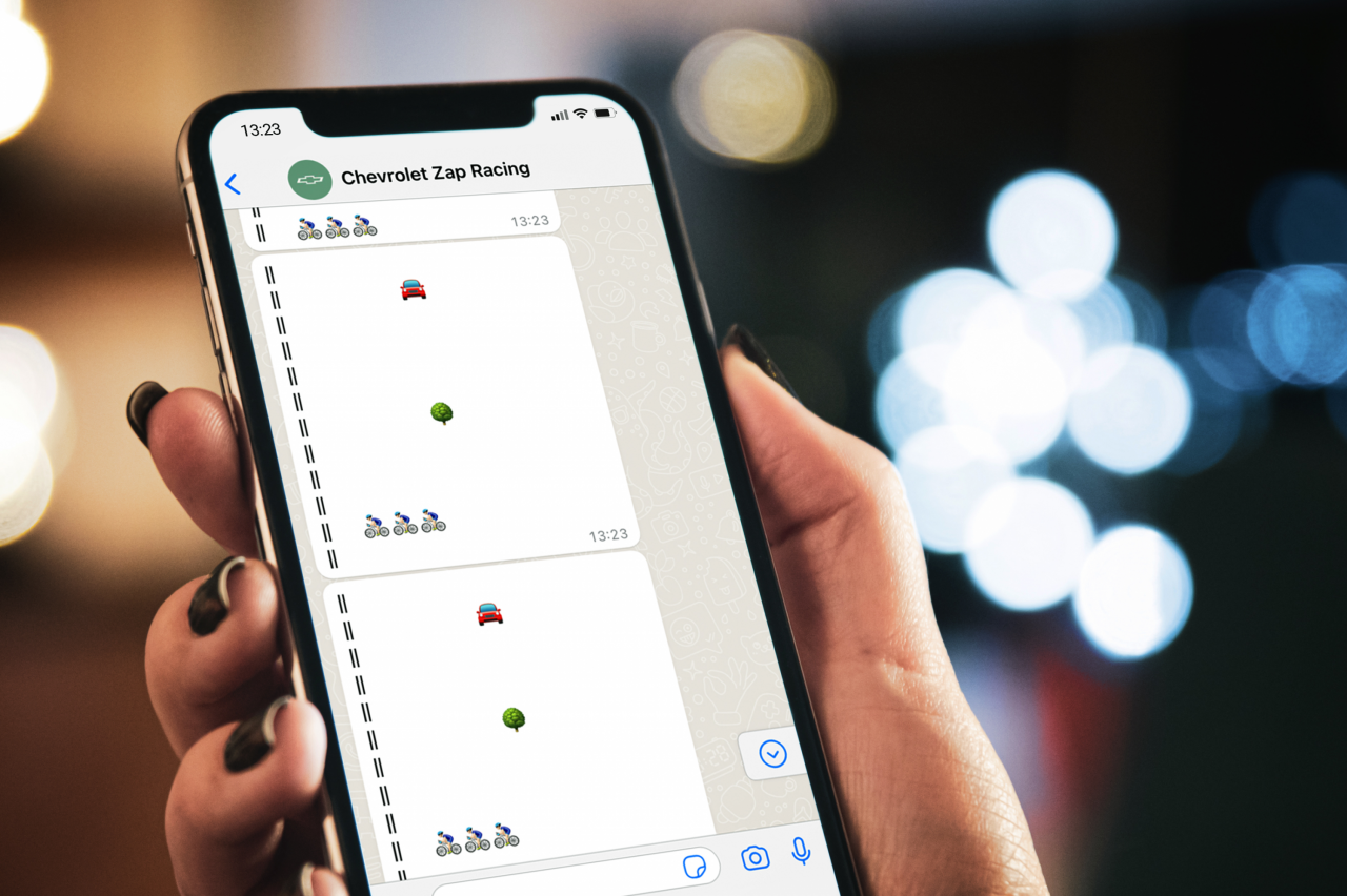 Chevrolet Warns Drivers Not To Text While Driving In WhatsApp Racing Game - Vimarsana News